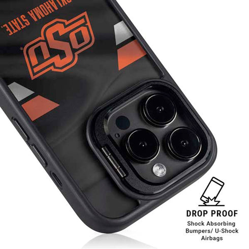 Oklahoma State University Jersey iPhone 15 Pro Kickstand Case